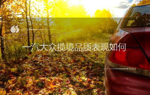 一汽大眾攬境品質表現如何 一汽大眾攬境品質表現如何